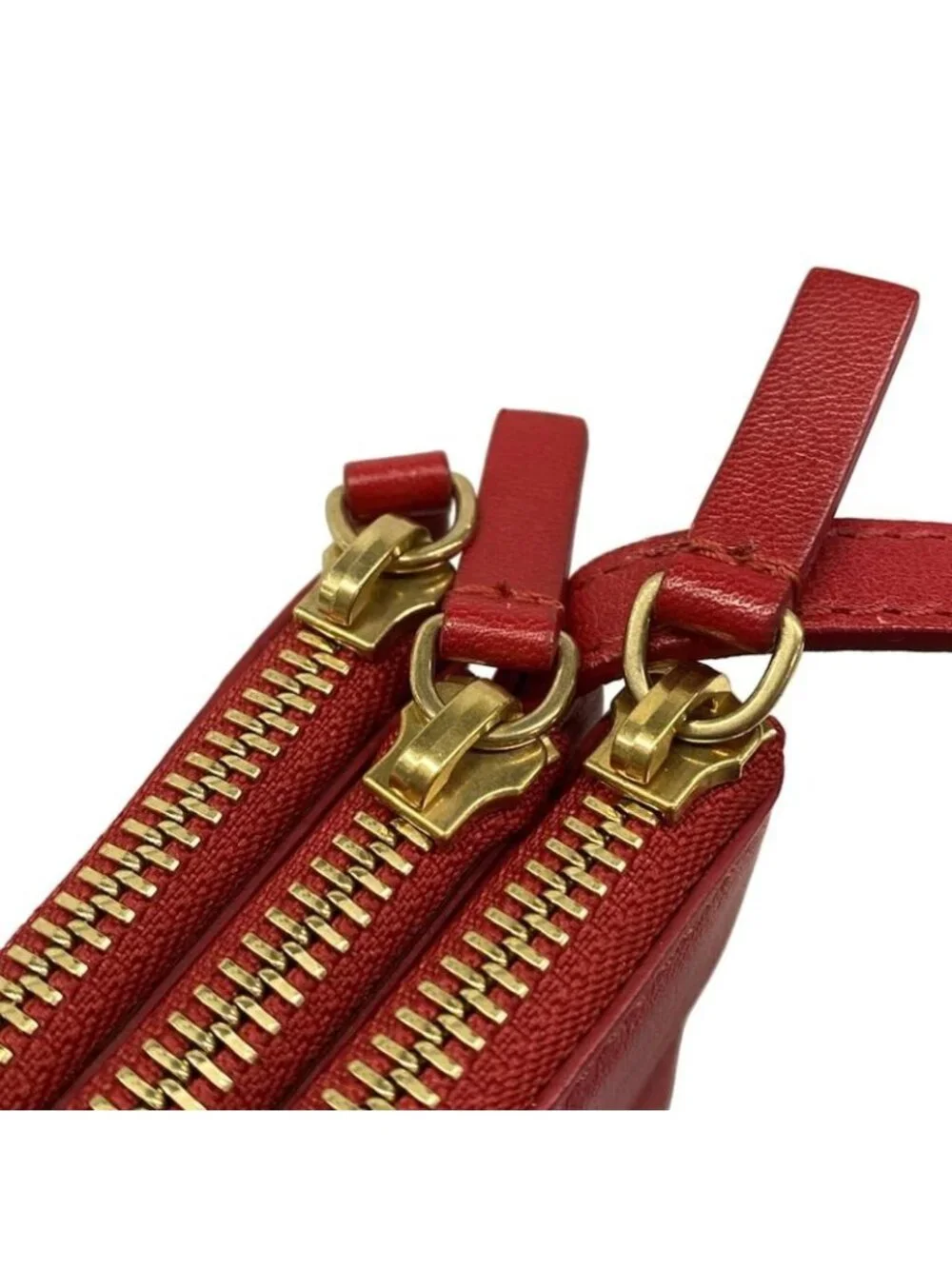 Celine Shoulder Bag Trio Red Leather - Picture 11 of 15